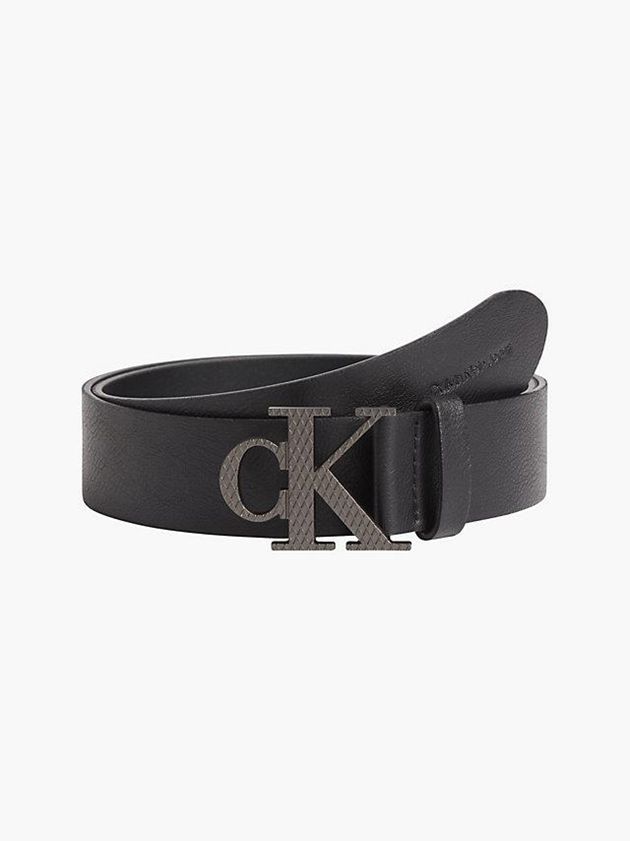 Calvin Klein USA Recycled Faux Leather Mens Belt Black 5160942-ST